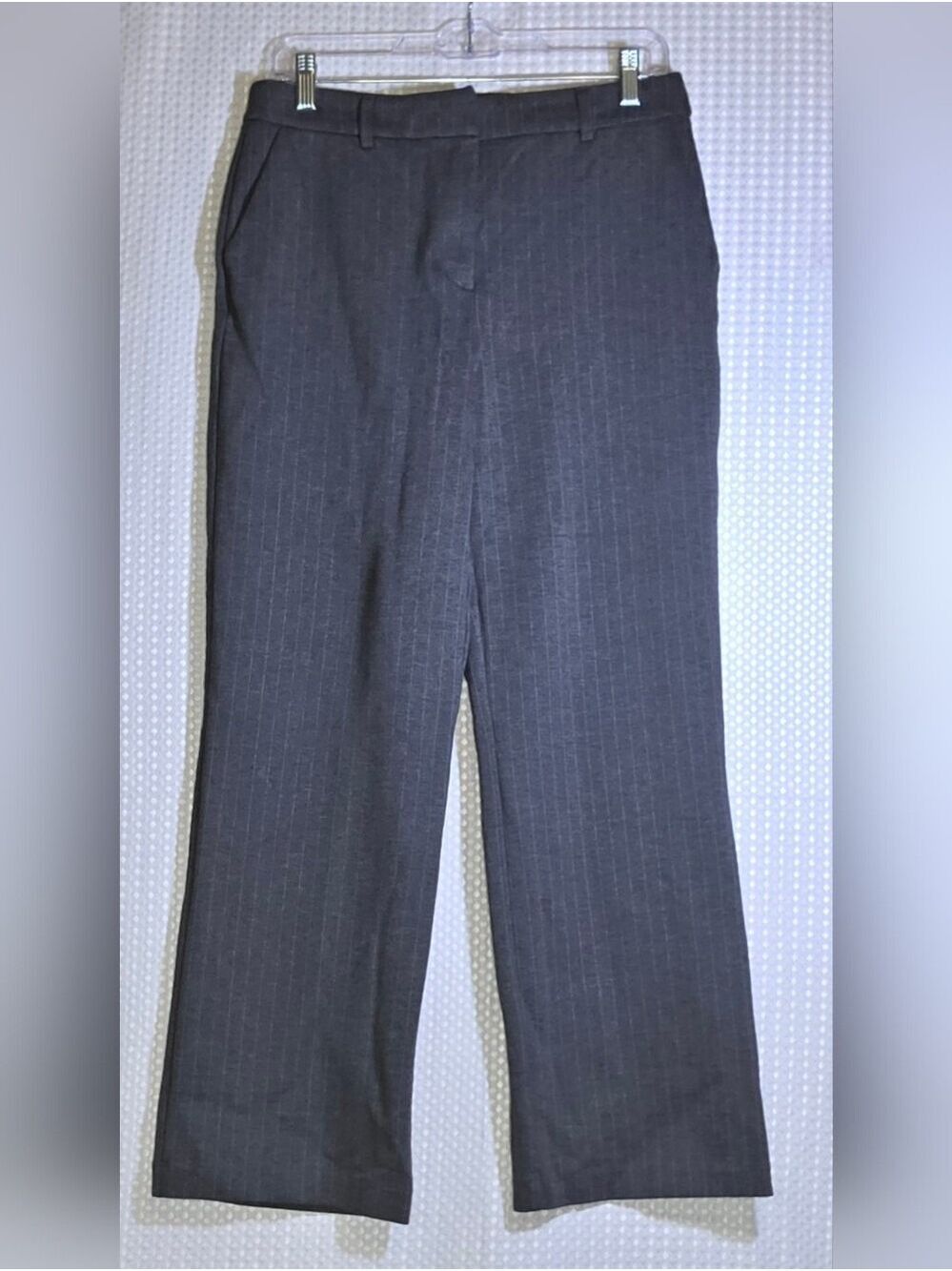 Rachel Zoe Gray Pinstripe Trouser Pants Size 6 Career Office Quiet Luxury - Picture 12 of 12